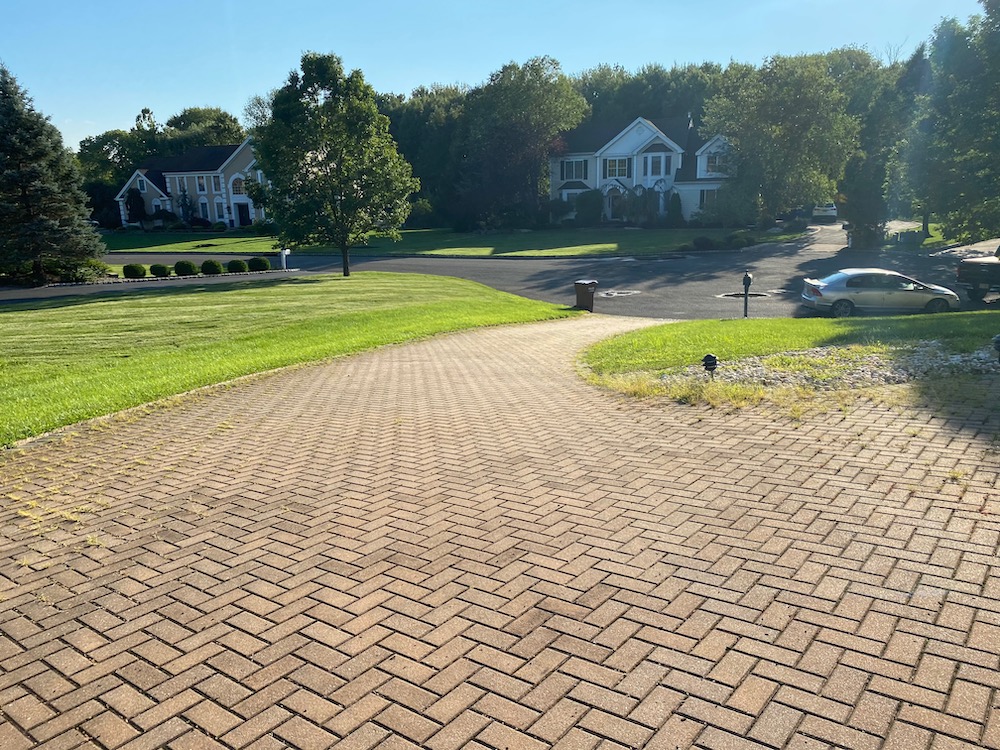 driveway-paver-before-power-washing